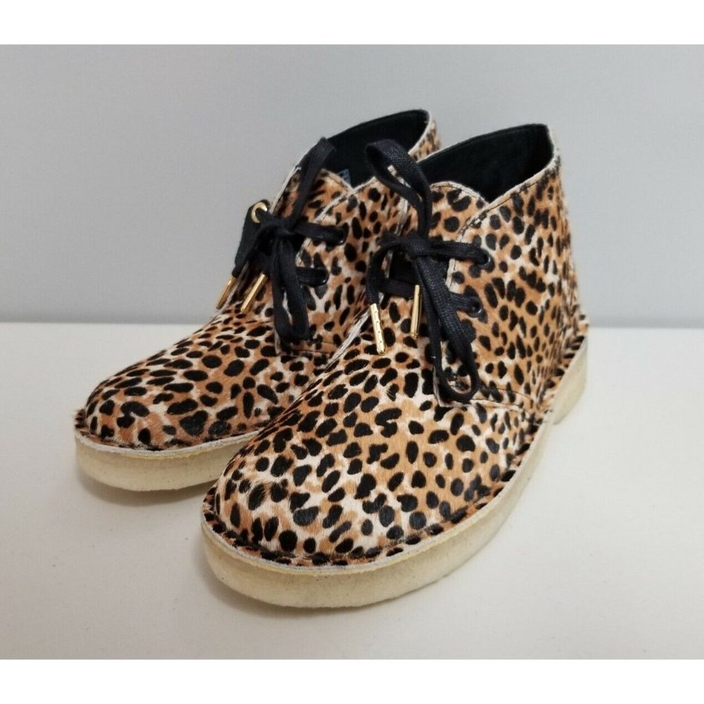 Clark's Desert Chukka Boot - Cheetah Print Size 7.5 US 38 EU